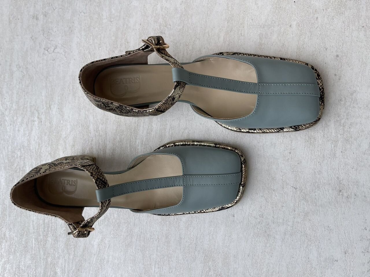 Туфли - Мирони, с Т-образной перемычкой